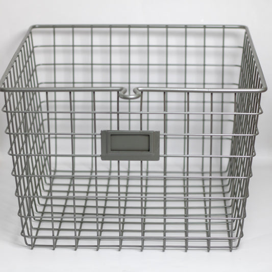 Wire Storage Storage Basket with Label Plate