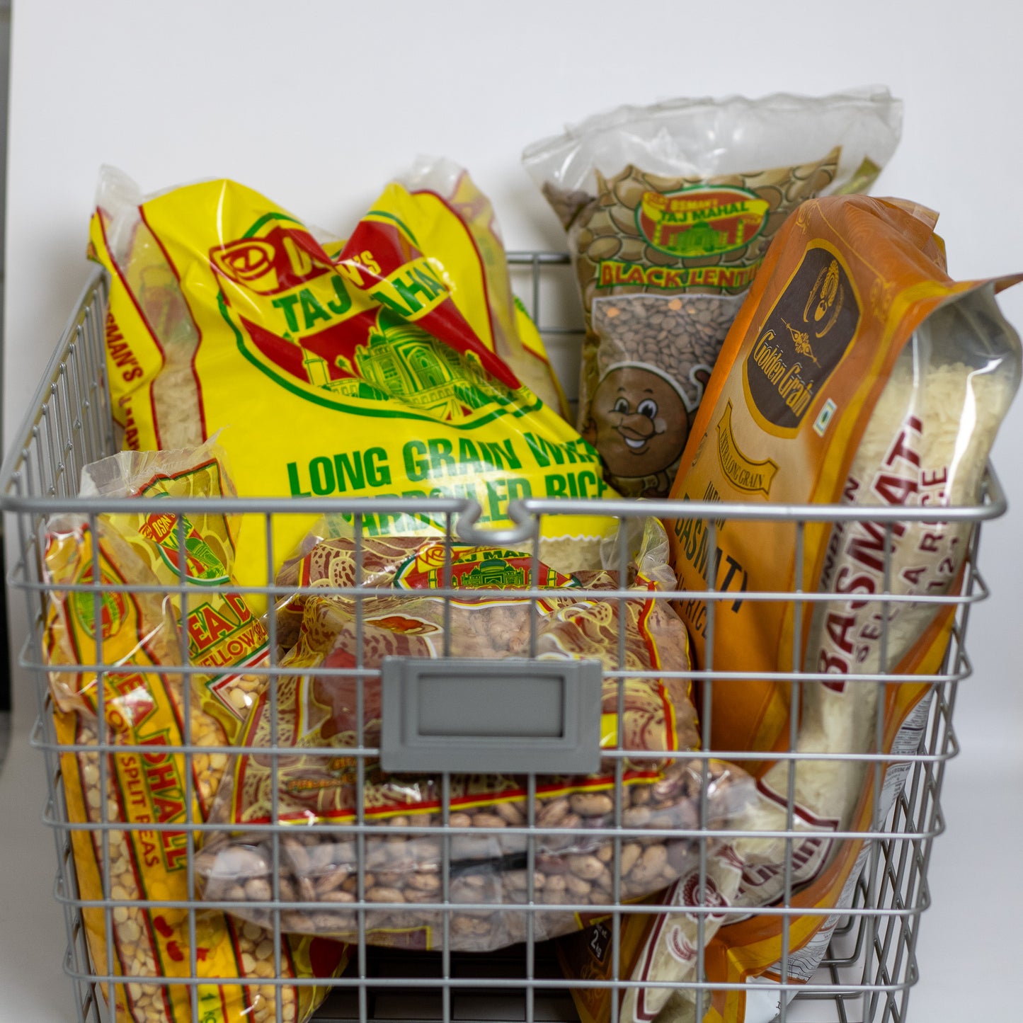 Wire Storage Storage Basket with Label Plate