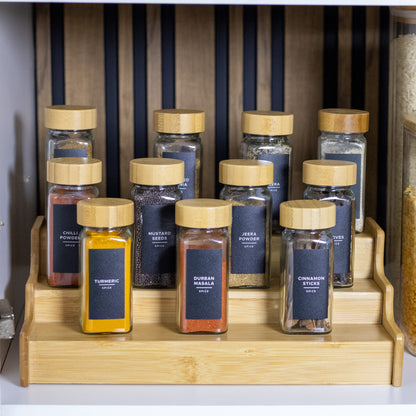 Spice Jars with Bamboo Lid