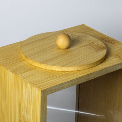 Bamboo & Acrylic Storage Container - Medium