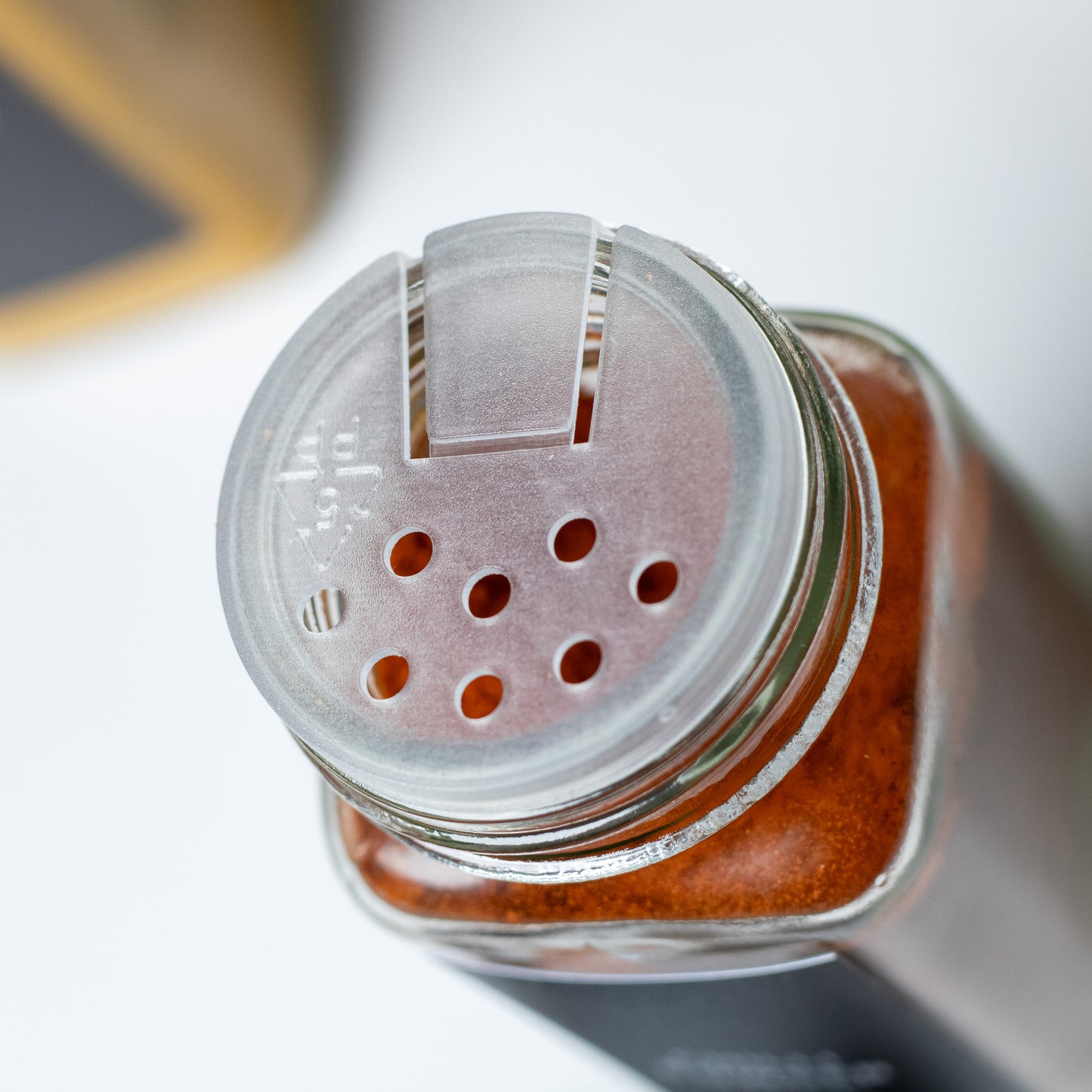 Set of 12 Spice Jars with Walnut Lid