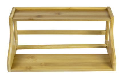 13-Piece Bamboo & Glass Jar Set with Stand