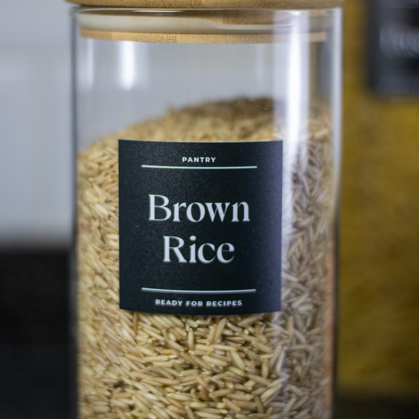 Personalized 2-Line Square Pantry Labels