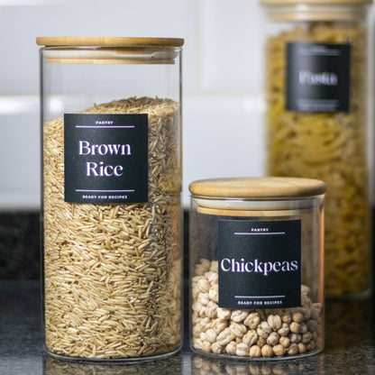 Personalized 2-Line Square Pantry Labels