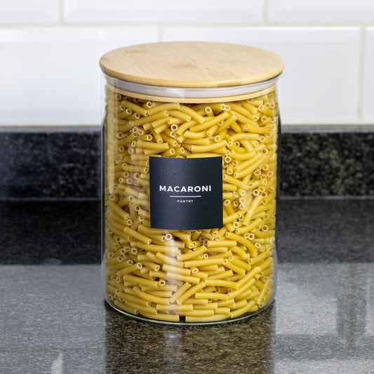 3 Litre Round Glass Jar with Bamboo Lid