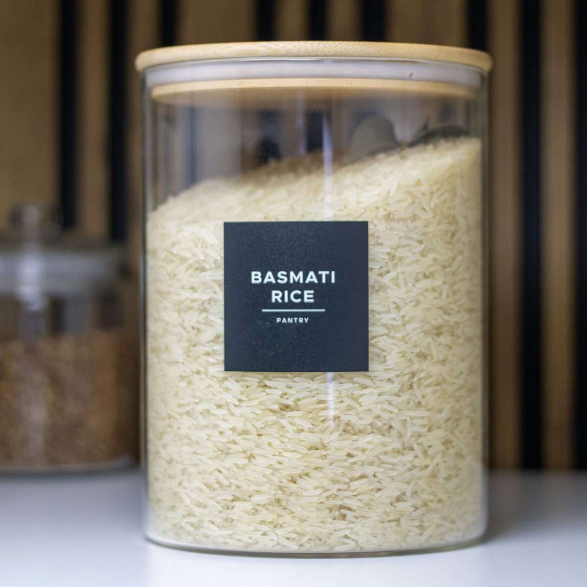 3 Litre Round Glass Jar with Bamboo Lid