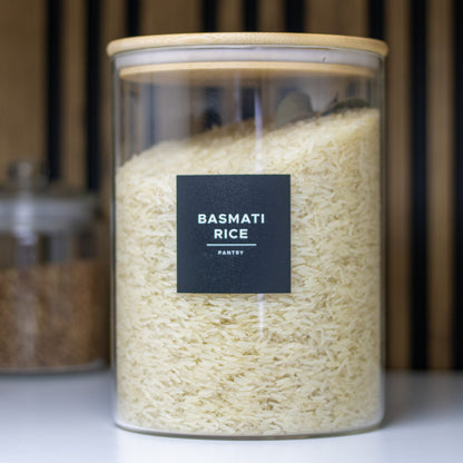 3 Litre Round Glass Jar with Bamboo Lid