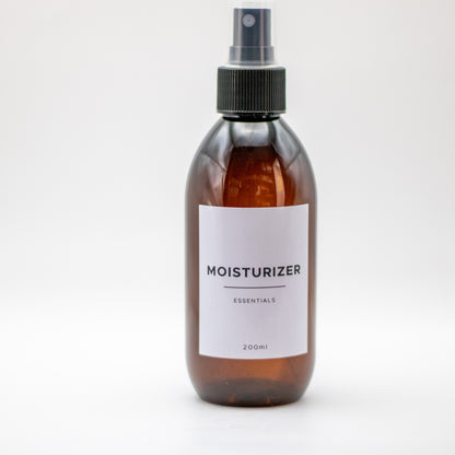 Amber PET Plastic Bottle with Mist Spray Cap
