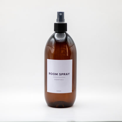 Amber PET Plastic Bottle with Mist Spray Cap