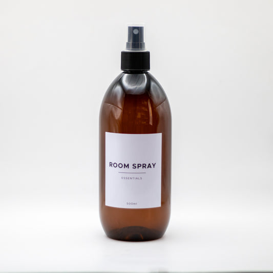 Amber PET Plastic Bottle with Mist Spray Cap
