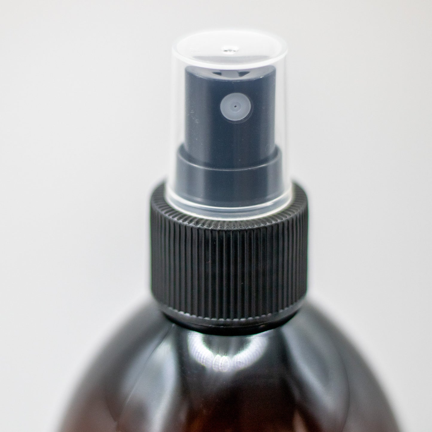 Amber PET Plastic Bottle with Mist Spray Cap