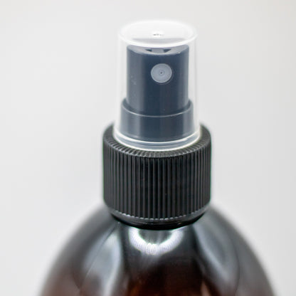 Amber PET Plastic Bottle with Mist Spray Cap