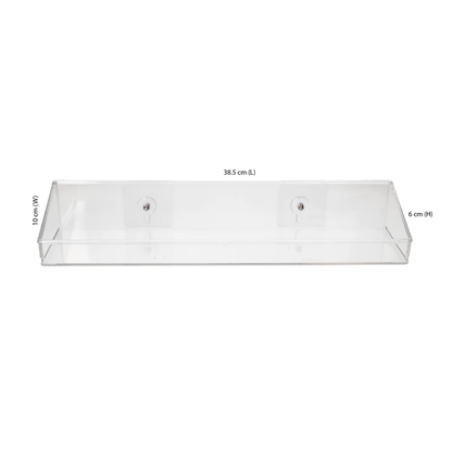 Set of 2 acrylic floating shelves