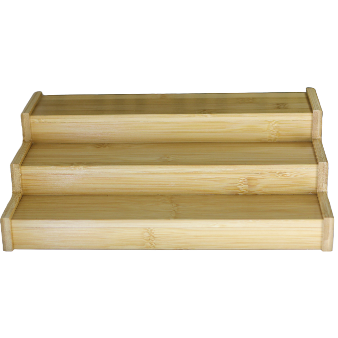 3-step spice ladder in natural bamboo colour