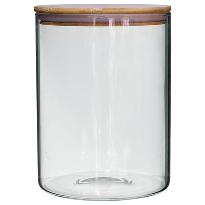 3 Litre Round Glass Jar with Bamboo Lid