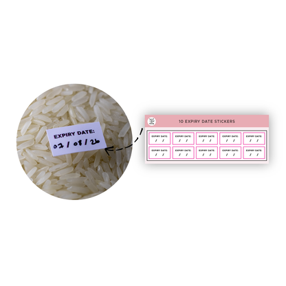 Expiry date stickers - 10 pack