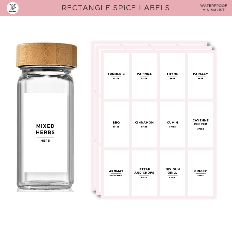 Rectangle Spice Labels