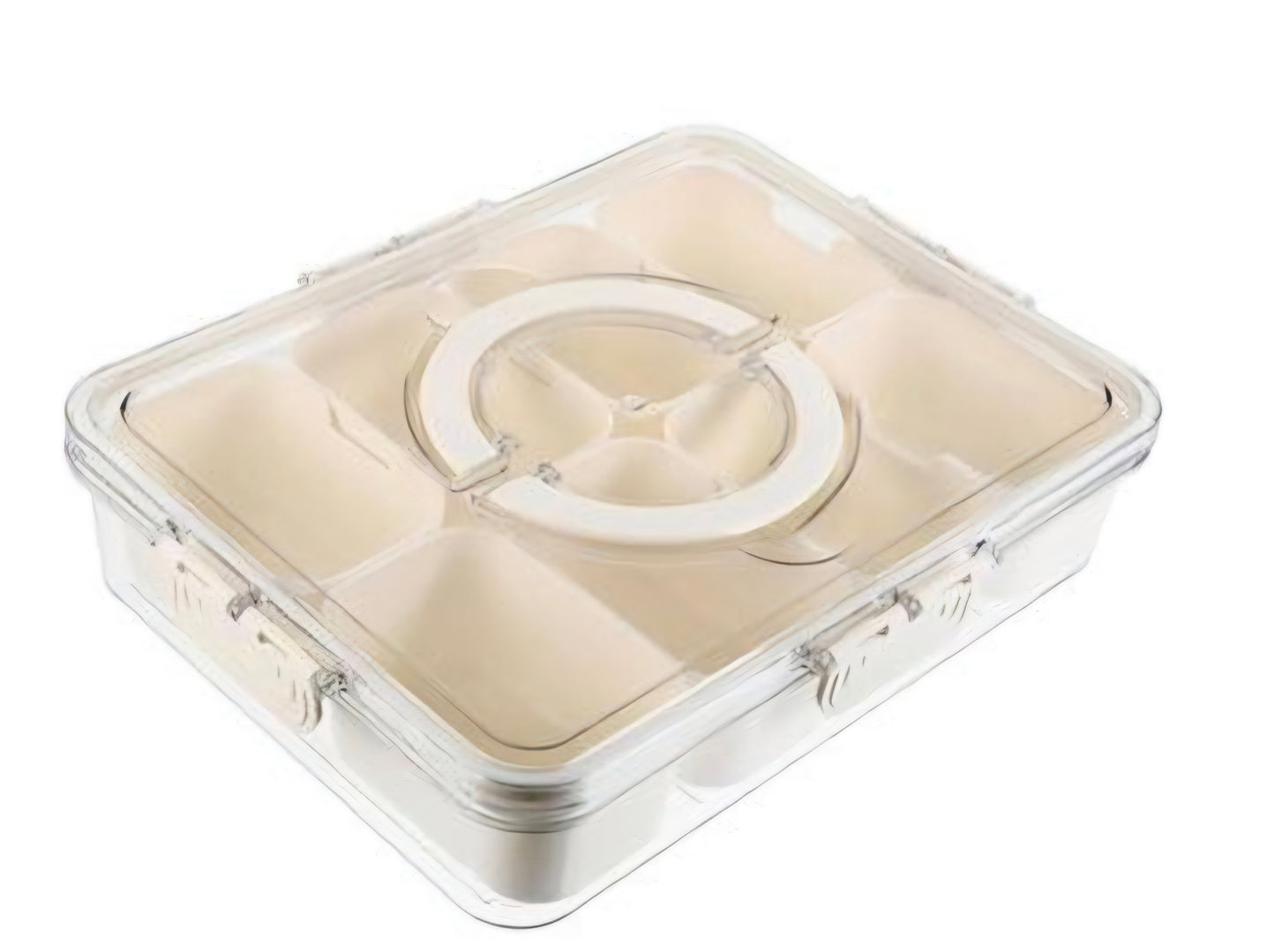 Snack box/ Travel serving tray 8 compartments