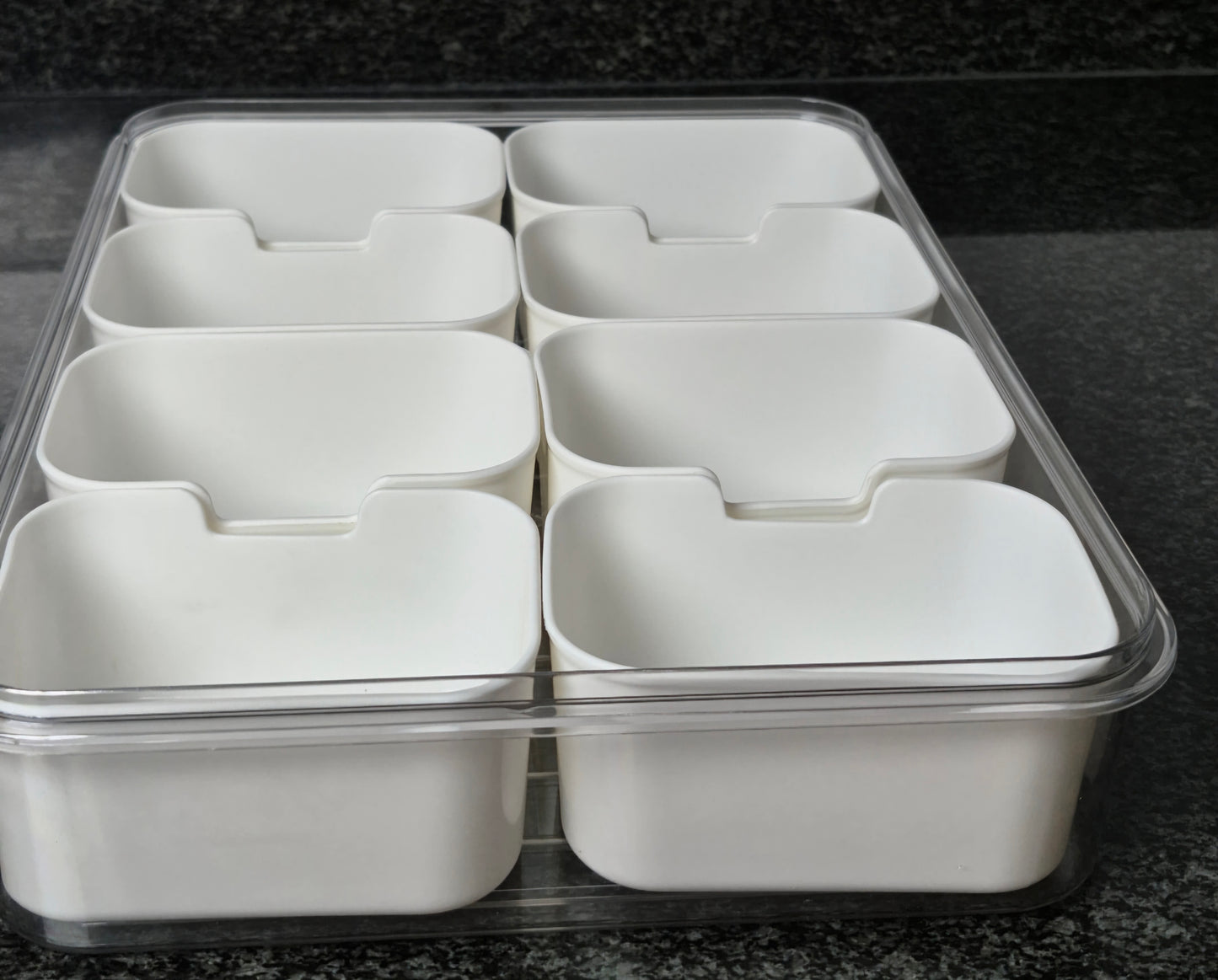 Snack box/ Travel serving tray 8 compartments