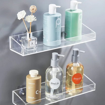 Set of 2 acrylic floating shelves