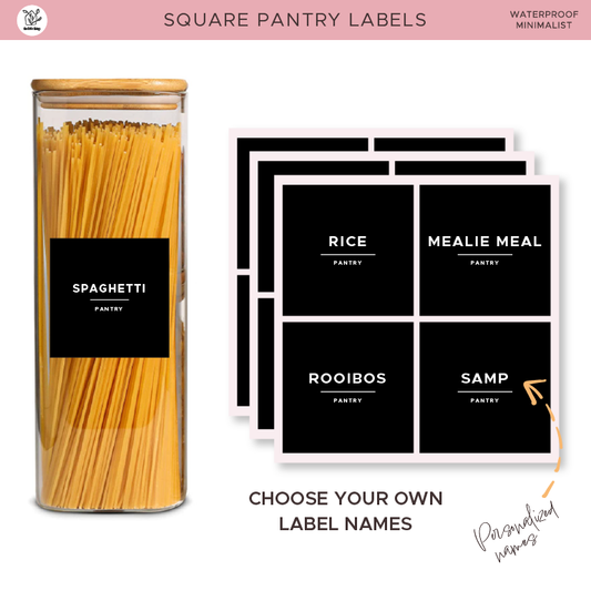 Square Pantry Labels