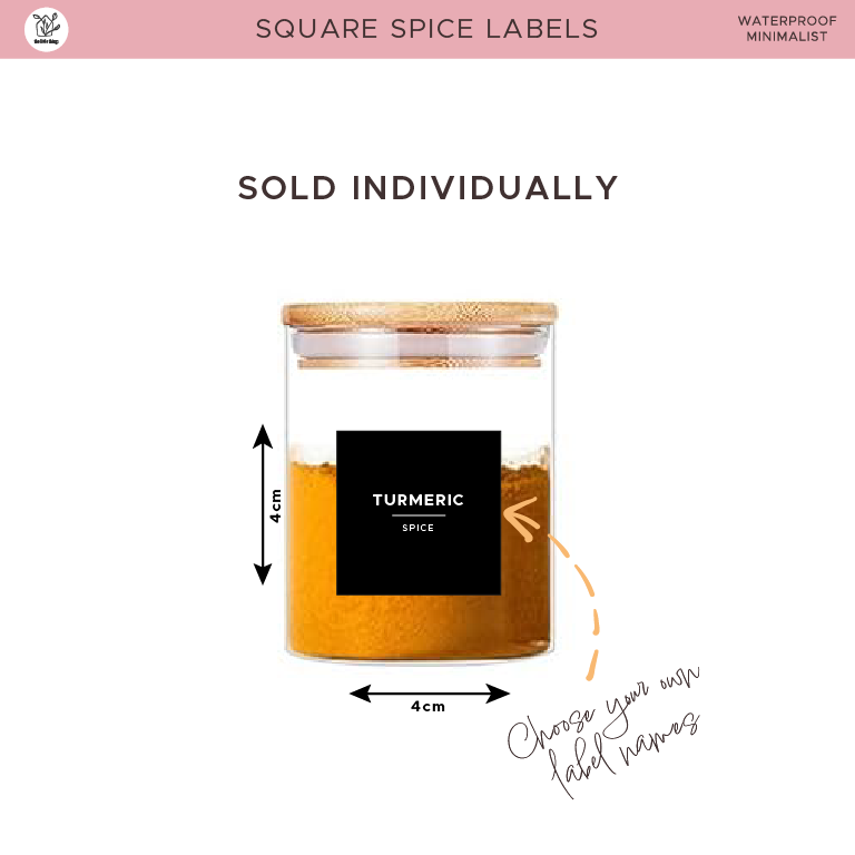 Square Spice Labels – The Little Things