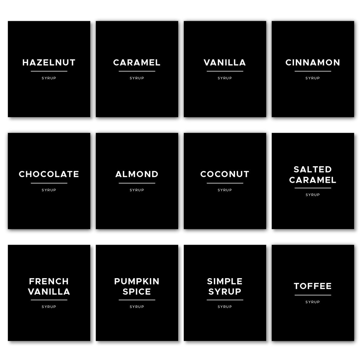Syrup Server Labels Syrup Labels - Custom – The Little Things