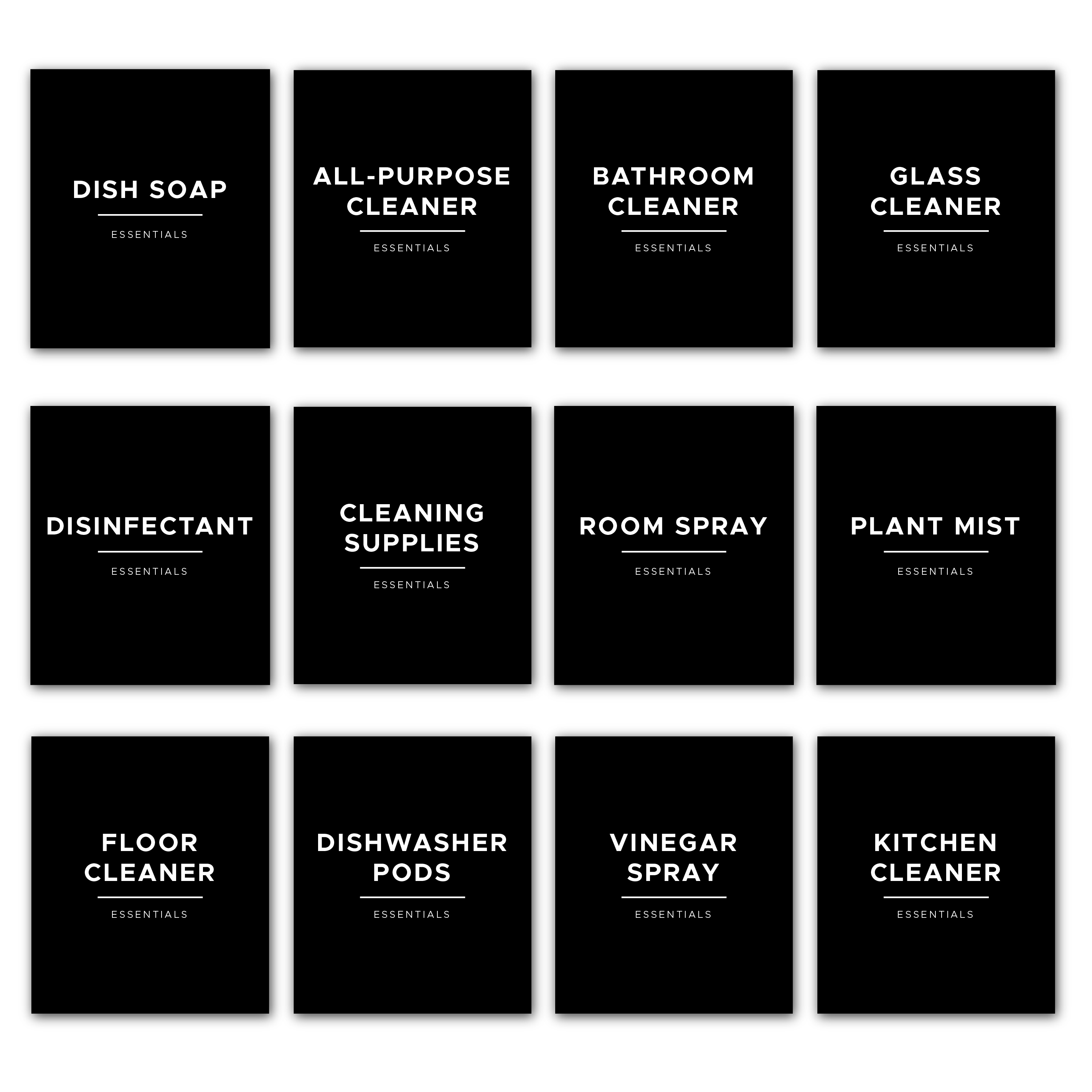 Premade Cleaning Labels – The Little Things