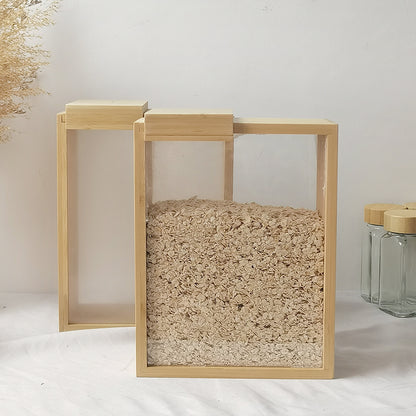Bamboo & Acrylic Storage Container - 3L