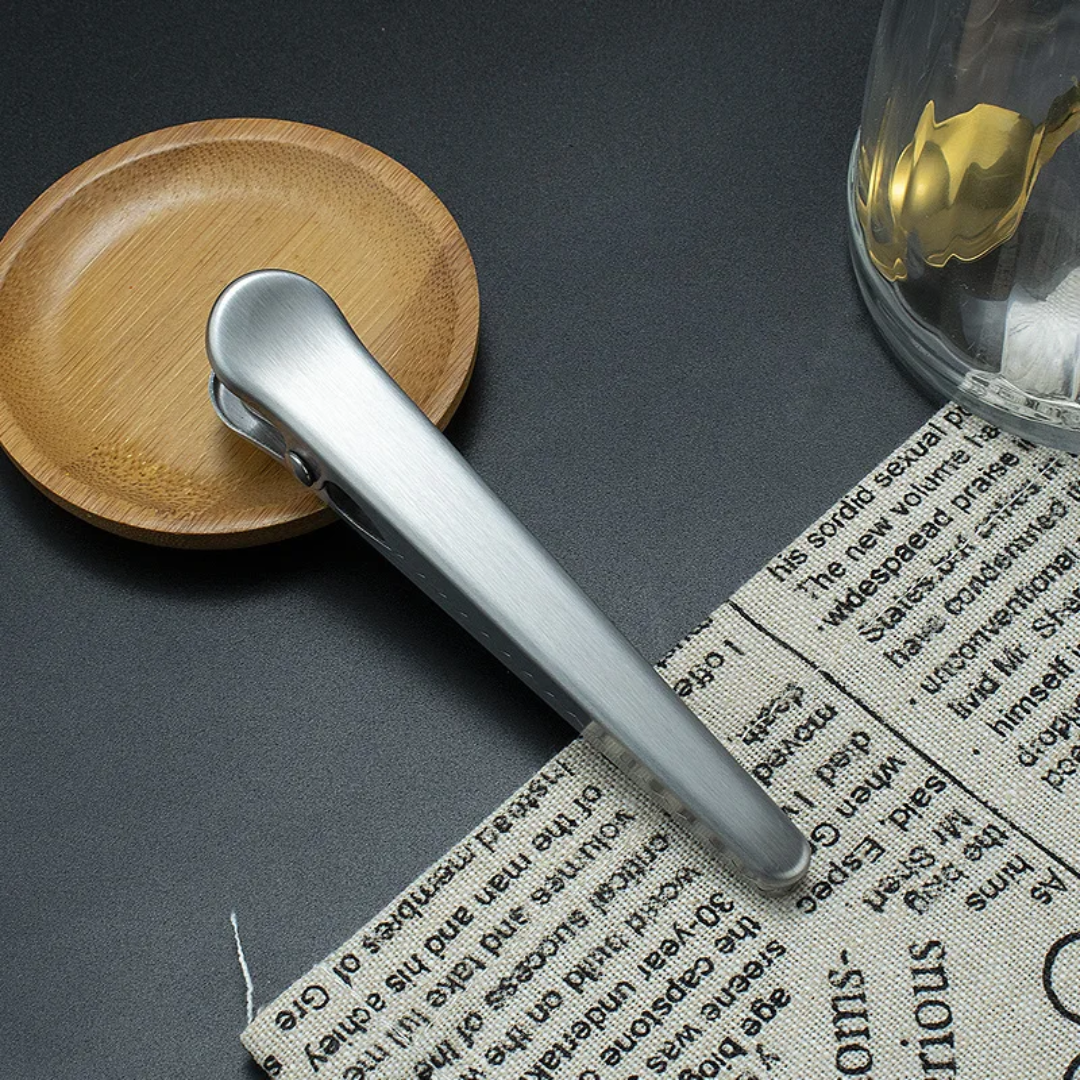 Stainless Steel Bag Clips - 3-Piece Set