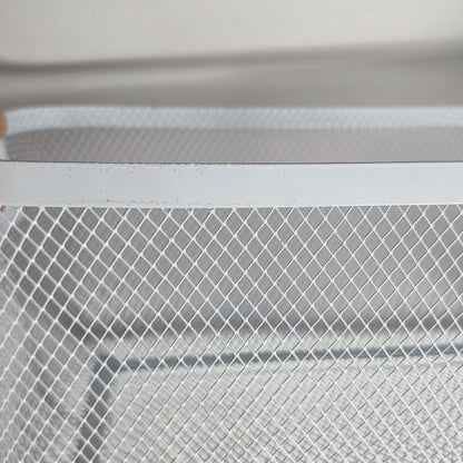 Clearance Sale: Rectangle Mesh Storage Basket with Fixed Side Wooden Handles