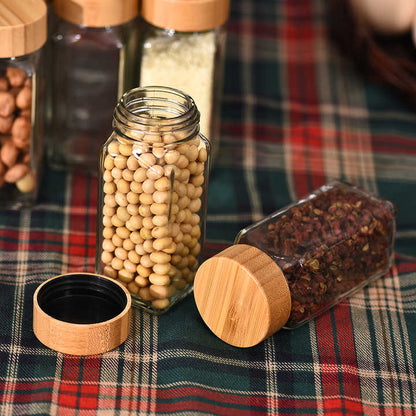 Spice Jars with Bamboo Lid