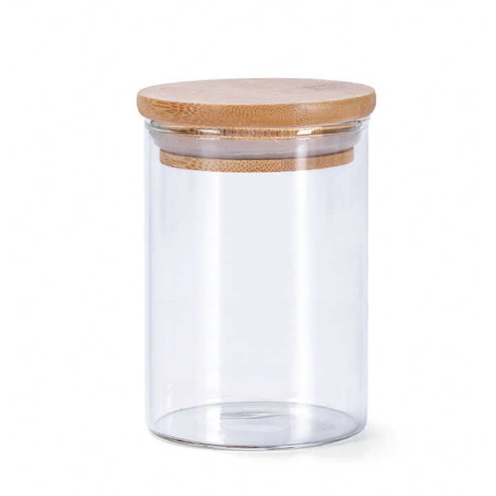 Clear glass storage jar with bamboo lid (200ml) – The Little Things