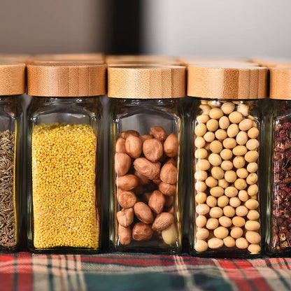 Spice Jars with Bamboo Lid