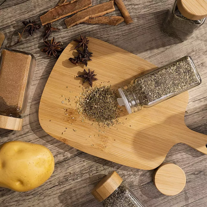 Spice Jars with Bamboo Lid