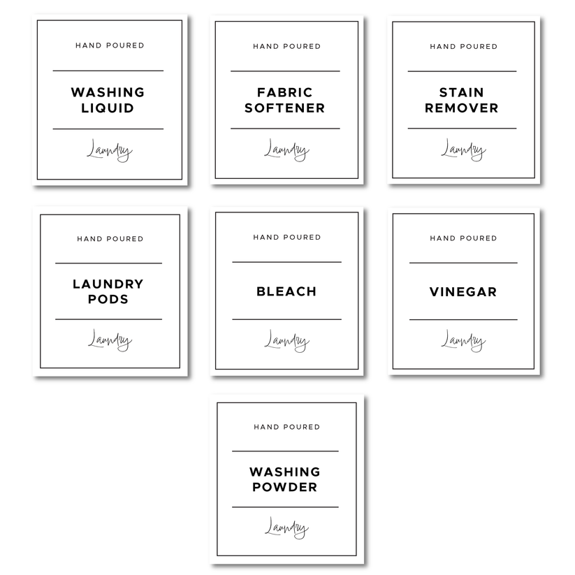 Laundry Background Label Premade Laundry Label Sets – The Little Things