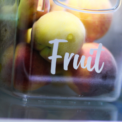 Custom Fridge Vinyl Labels